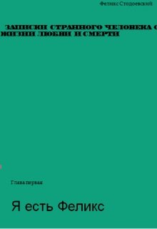 Записки странного человека о жизни, любви и смерти — Felix Stodoevsky